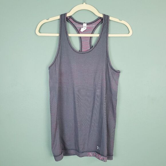 Under Armour Women's Fitted Heat Gear Racerback Threadborne Tank Top Size Small - Picture 1 of 5